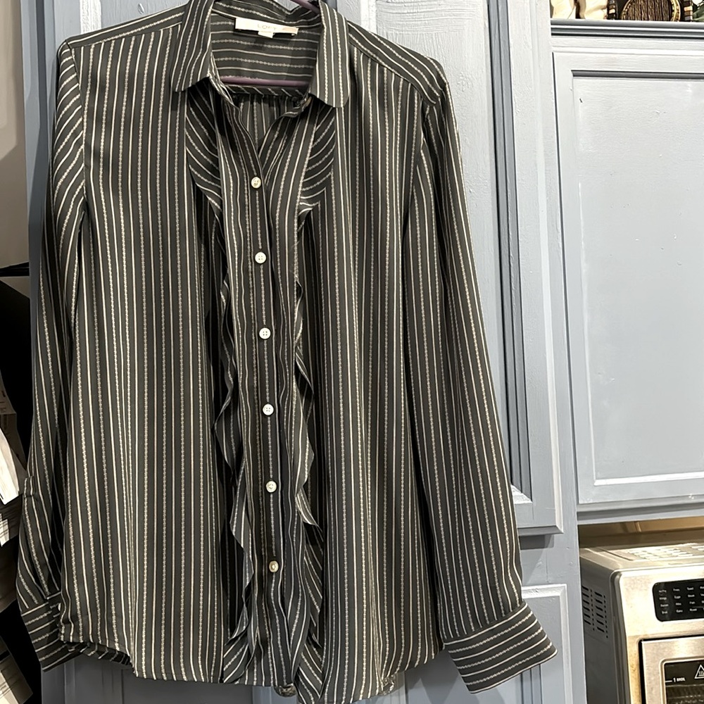 Ann Taylor Loft ruffle blouse